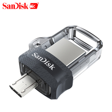 SanDisk OTG USB Flash Drive 32GB 16GB USB 3.0 Dual Mini Pen Drives 128GB 64GB PenDrives for PC and Android phones For shipping 2024 - buy cheap