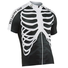 NEW Hot Customized 2016 JIASHUO WHITE SKULL pro / road RACE Team Bicycle Bike Pro Cycling Jersey / Wear / Clothing / Breathable 2024 - buy cheap