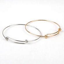 4Pcs 7cm Women's Adjustable Wire Wrapped Bangle Fashion Expandable Wrist Cuff Bracelets Bangles DIY Jewelry Gift 2024 - buy cheap