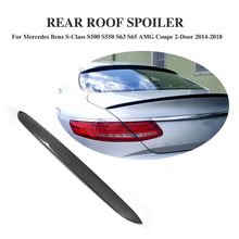 Carbon Fiber Rear Roof Spoiler Window Wings For Mercedes-Benz S Class S500 S550 S63 S65 AMG Coupe 2D 14-18 FRP Black 2024 - buy cheap