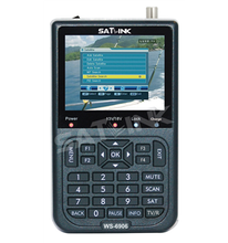 100% original satlink WS-6906 DVB-S receptor de tv por satélite fta 3.5 Polegada tela lcd digital satélite medidor suporte qpsk 2024 - compre barato