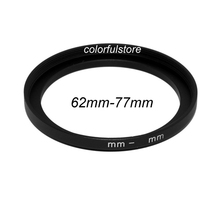 Professional 62mm to 77mm 62 77 mm Metal Step-Up Step Up Ring Camera Lenses Lens Hood Holder Filter Filters Stepping Adapter Q06 2024 - buy cheap