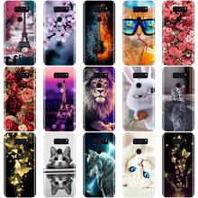 Capa de telefone para lg v30 silicone macio tpu bonito gato pintado capa traseira para lg v30 h930 h931 h932 h933 vs996 us998 caso 2024 - compre barato