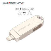 WANSENDA-unidad Flash Usb 3,0, Pendrive OTG de 16GB, 32GB, 64GB, 128GB, para iPhone/Android/PC de mesa 2024 - compra barato