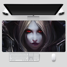 World of Warcraft Mousepad Large 60X30cm Gamer Sexy Girl Sylvanas Gaming Mouse pad Locking Edge Laptop Rubber Notebook Desk Mat 2024 - compre barato