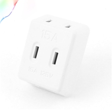 AC 125V 15A US Plug 1 to 3 Ways Power Charger Adapter Converter Socket White 2024 - buy cheap