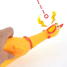 2Pcs Funny Push Screaming Mini Rubber Chicken Toys Squeeze Sound Toy for Kids Women Men Antistress Tool Shrilling Chickens 2024 - buy cheap