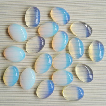 Wholese fashion hot selling opal Stone beads oval CAB CABOCHON opalite loose Beads for jewelry 13x18mm 50pcs/Lot 2024 - buy cheap