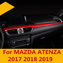 Tira decorativa de control medio para el interior del coche, tira de instrumentos de control medio para MAZDA ATENZA 2017 2018 2019 2024 - compra barato