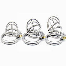 Hollow Male Briefs Ergonomic Stainless Steel Stealth Lock Male Chastity Device Cock Cage Fetish Virginity Penis Lock Cock Ring 2024 - buy cheap