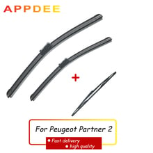 APPDEE Wiper Front Rear Wiper Blades Set For Peugeot Partner 2 2008- 2017 2016 Windshield Windscreen 26"16"14" 2024 - buy cheap