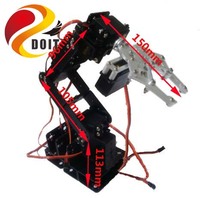 6 Dof Robot Arm +Mechanical Claw+6PCS High Torque Servos + Large Metal Base DIY RC Toy Robot Arm Manipulator 2024 - buy cheap