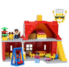 Строительные блоки Duplo для всей семьи, строительные блоки большого размера, наборы классических игрушек, Обучающие игрушки, совместимые с лего 2024 - купить недорого