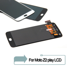 Display LCD Para Motorola Moto Z2 XT1710 Jogar Display LCD Com Painel de Digitador Da Tela de Toque Assembléia Preto Branco 2024 - compre barato