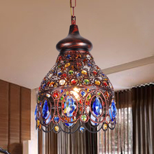 Southeast Asia Thai pendant lamps color crystal Mediterranean Bohemian restaurant aisle corridor lamps Turkish lamp ZA626 ZL53 2024 - buy cheap