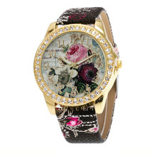 Relojes de mujer moda marca Geneva Número Romano Simple moda Rosa reloj Zegarki Damskie Montre Femme Acier Inoxydable Fi 2024 - compra barato