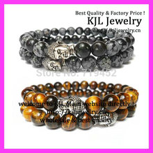 10pcs/lot Black glass Tiger Eye stone bracelet ,Yoga Mala Bracelet ,men's Beaded Buddha Bracelet 2024 - buy cheap