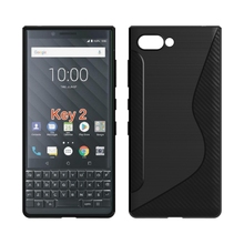 black shockproof Anti-skid S Line TPU Gel Skin Case Cover For blackberry key2/key 2 2024 - buy cheap