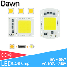 DIY 220V Integrated Smart IC COB Chip Lamp 5W 10W 20W 30W 50W For Outdoor FloodLight Spotlight Cold White/Warm White 2024 - buy cheap