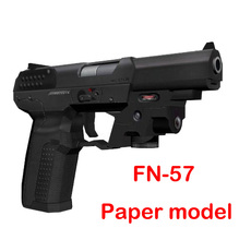 1:1 FN57 Pistol Non - Firing 3D Paper Model Papercraft Gun DIY Toy Boy gift 2024 - buy cheap