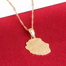 La Reunion Map Pendant Necklace Gold Color Country Map Jewelry Fashion France Reunion Island Maps 2024 - buy cheap