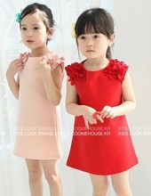 Лидер продаж, новая детская одежда, корейская детская одежда, Летнее цветочное платье для девочек, модное платье принцессы 2024 - купить недорого