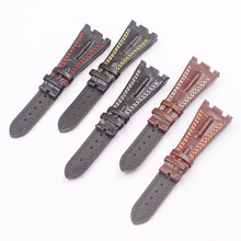 Watch Accessories Leather Watch Strap  Men Applicable  for  AP  Audemars   Royal Oak Series Leather Bracelet 28mm 2024 - buy cheap