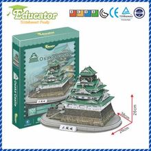 Free shipping3D Puzzle Model Japan building Osaka Castle Paper Diy   model games 2024 - buy cheap