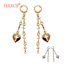 YULUCH-pendientes de perlas cruzadas brillantes para mujer, aretes colgantes largos, accesorios de joyería, 2018 2024 - compra barato