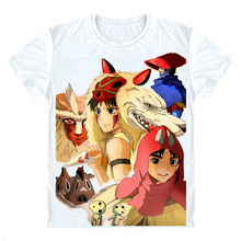 Princess Mononoke T-Shirts Multi-style Short Sleeve Shirts Miyazaki Hayao Mononoke Hime Emishi prince Ashitaka Cosplay Shirt 2024 - buy cheap