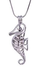 Love Wish Pearl Cages Locket Hollow Out Oyster pearl Pendant Freshwater Pearl Sea Horse DIY jewelry P61 2024 - buy cheap