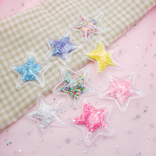 12pcs/lot   width  6.5cm  Bling Bling  shiny  star sequin bowknot padded applique for clothes and hair accessories  free shippi 2024 - buy cheap