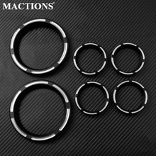 Motorcycle Instrument Board Cover Speedometer Burst Bezel Kit 6Pcs For Harley Touring Street Glide Electra Glide 1996-2013 2024 - buy cheap