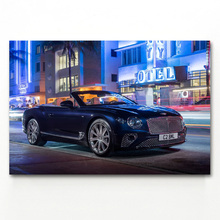 Luxury Car Bentley Continental GT Convertible Wall Art Posters and Prints Canvas Art Paintings For Room Decor 2024 - buy cheap