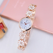 Jw relógio de pulso feminino de marca, relógio de quartzo em ouro rosa de aço inoxidável com pulseira, moda de 2018 2024 - compre barato
