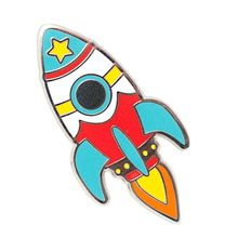 Rocket Enamel Pin Spaceship Gift 2024 - buy cheap