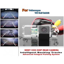 For Volkswagen VW Golf Rabbit Car Intelligent Parking Tracks Camera / HD Back up Dynamic Tragectory Camera / Rear View Camera 2024 - buy cheap