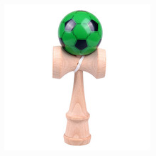 Противострессовые футбольные искусственные жонглирующие шарики из бука, деревянные уличные спортивные игры, игрушки для детей, 18 см 2024 - купить недорого