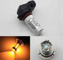 2Pcs 80W H8 H9 H11 LED Xenon Amber Normal High Power LED Car fog Daytime Running Light Bulb Yellow Free Shipping 2024 - buy cheap
