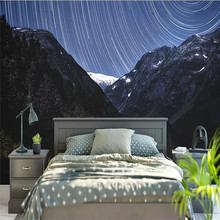 Papel tapiz personalizado cielo estrellado fantasía estrella Luna Fondo pared techo plantilla HD material impermeable de alto grado 2024 - compra barato