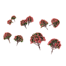 Modelo de tren de árboles con flores, 1:75-1:500 Multi escala, paquete de 10 2024 - compra barato