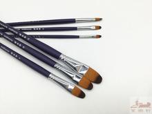 Длинная фиолетовая ручка для рисования гуашью, высокое качество, кисть для рисования гуашью, акриловая щетка для рисования гуашью, кисти для рисования акварелью 2024 - купить недорого