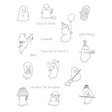 GhostTransparent sellos transparentes manualidades de papel de álbum de recortes sello transparente scrapbooking A0606 2024 - compra barato