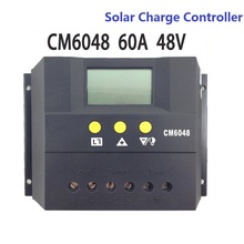 60A Solar Charge Controller 48V LCD Display PV Panel Battery Charge Controller Solar System Home Indoor Use CM6048 2024 - buy cheap