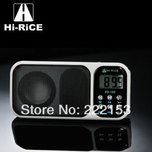 Freeshipping original Hi-Rice SD-102 portable TF USB Mini Speaker with FM function Flash light Stereo speakers Alarm Clock 2024 - купить недорого