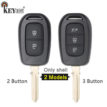 KEYECU 10x for Renault Duster Twingo 3 Dokker Trafic Sandereo Clio 4 Master 2/ 3 button Replacement  Remote Key Shell Case Fob 2024 - buy cheap