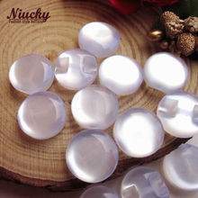 Niucky-Botones redondos para coser, 12,5mm, 1/2 ", color blanco perlado, vástago de resina, botones de camisa, R0401m-002white 2024 - compra barato