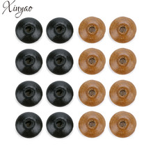 XINYAO 100 pçs/lote Ábaco De Madeira Natural Em Forma de Grânulos Com 3mm Grande Buraco Negro Cor de Madeira Spacer Beads Para Diy resultados Da jóia 2024 - compre barato