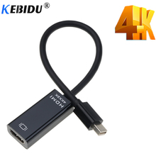 Адаптер kebidu Mini DP-HDMI-совместимый, переходник с 4K дисплеем, порт дисплея, переходник DP Для Macbook Pro Air Notebook 2024 - купить недорого