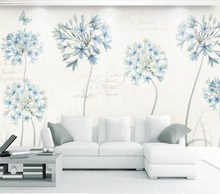 Custom wallpaper Simple garden dandelion flower background wall 2024 - buy cheap